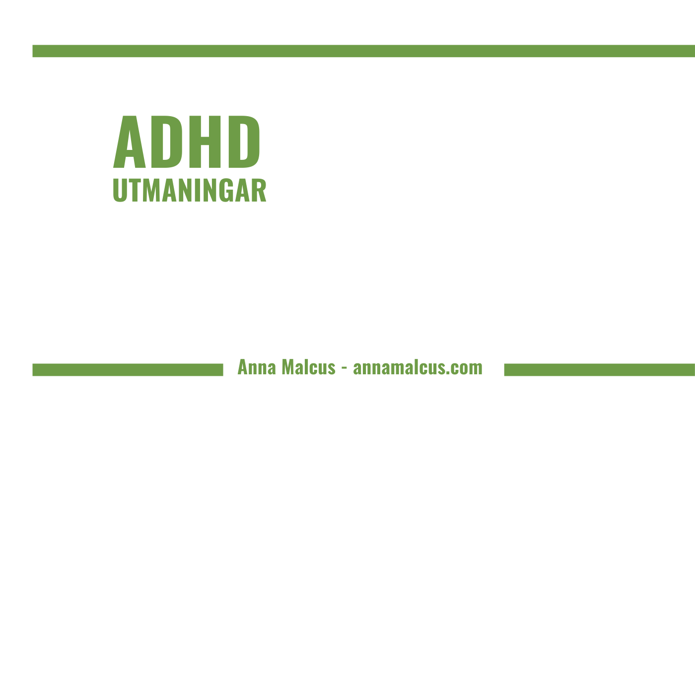 ADHD, utmaningar